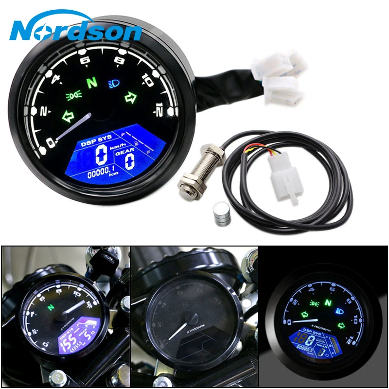 Motorcycle Meter For LED Digital Indicator Light Tachometer Odometer Speedometer Oil Meter Multifunction With Night Vision Dial
Motorcycle Meter For LED Digital Indicator Light Tachometer Odometer Speedometer Oil Meter Multifunction With Night Vision Dial