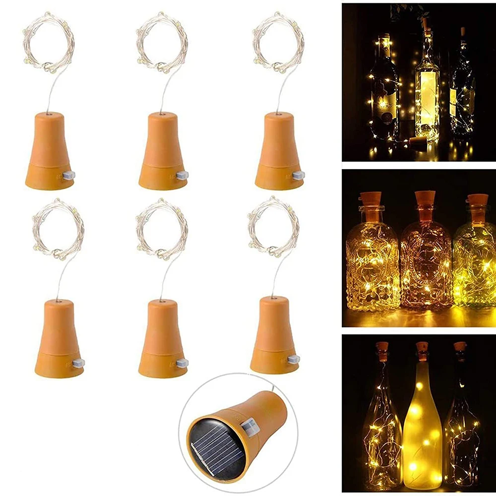 1/5/10/20/Pcs Solar Cork Wine Bottle Lights Copper Wire Cork Shape Garland String Light for Christmas Party Wedding Decoration
1/5/10/20/Pcs Solar Cork Wine Bottle Lights Copper Wire Cork Shape Garland String Light for Christmas Party Wedding Decoration