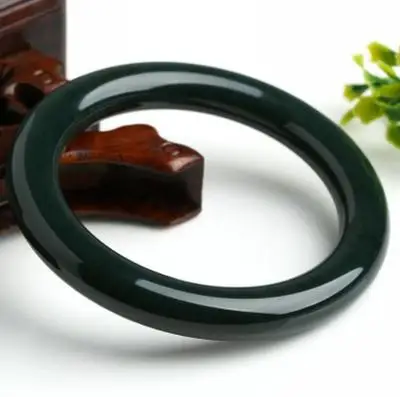 Zheru Jewelry Natural Hetian Jade Dark Green 54-64mm Bracelet Elegant Princess Bead Jewelry Best Gift for Mother and Girlfriend
Zheru Jewelry Natural Hetian Jade Dark Green 54-64mm Bracelet Elegant Princess Bead Jewelry Best Gift for Mother and Girlfriend