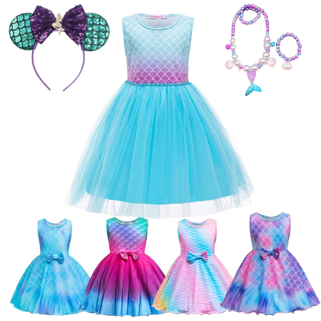 Baby Girl Little Mermaid Princess Dress Ariel Cosplay Costumes For Kids Up Sets Children Clothing Party Summer
Baby Girl Little Mermaid Princess Dress Ariel Cosplay Costumes For Kids Up Sets Children Clothing Party Summer