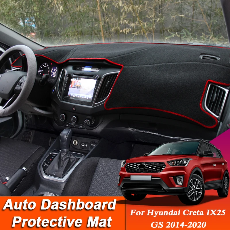 Car Styling For Hyundai Creta IX25 GS 2014-2020 LHD&RHD Dashboard Mat Protective Interior Anti-Pad Shade Cushion Auto Accessory
Car Styling For Hyundai Creta IX25 GS 2014-2020 LHD&RHD Dashboard Mat Protective Interior Anti-Pad Shade Cushion Auto Accessory
