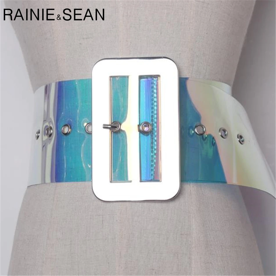 RAINIE SEAN, широкие прозрачные ремни, большие металлические пряжки из ПВХ, женские камербанд, красочные женские модные платья, ремни для платья
RAINIE SEAN, широкие прозрачные ремни, большие металлические пряжки из ПВХ, женские камербанд, красочные женские модные платья, ремни для платья