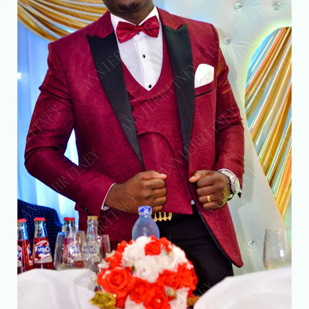 2021 Men's Suit Fashion Formal Business Slim Fit 3-Pieces Burgundy Blazers Pants Men's Tuxedo Wedding Men Suits Groom Suit
2021 Men's Suit Fashion Formal Business Slim Fit 3-Pieces Burgundy Blazers Pants Men's Tuxedo Wedding Men Suits Groom Suit