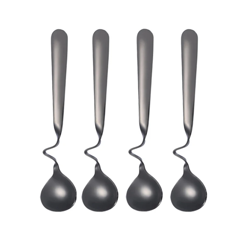 4/5PCS Multicolor Creative Coffee Spoon 304 Stainless Steel Black Honey S Shape Tea/Coffee Cup Hanging Spoons Sets Tea Spoon
4/5PCS Multicolor Creative Coffee Spoon 304 Stainless Steel Black Honey S Shape Tea/Coffee Cup Hanging Spoons Sets Tea Spoon