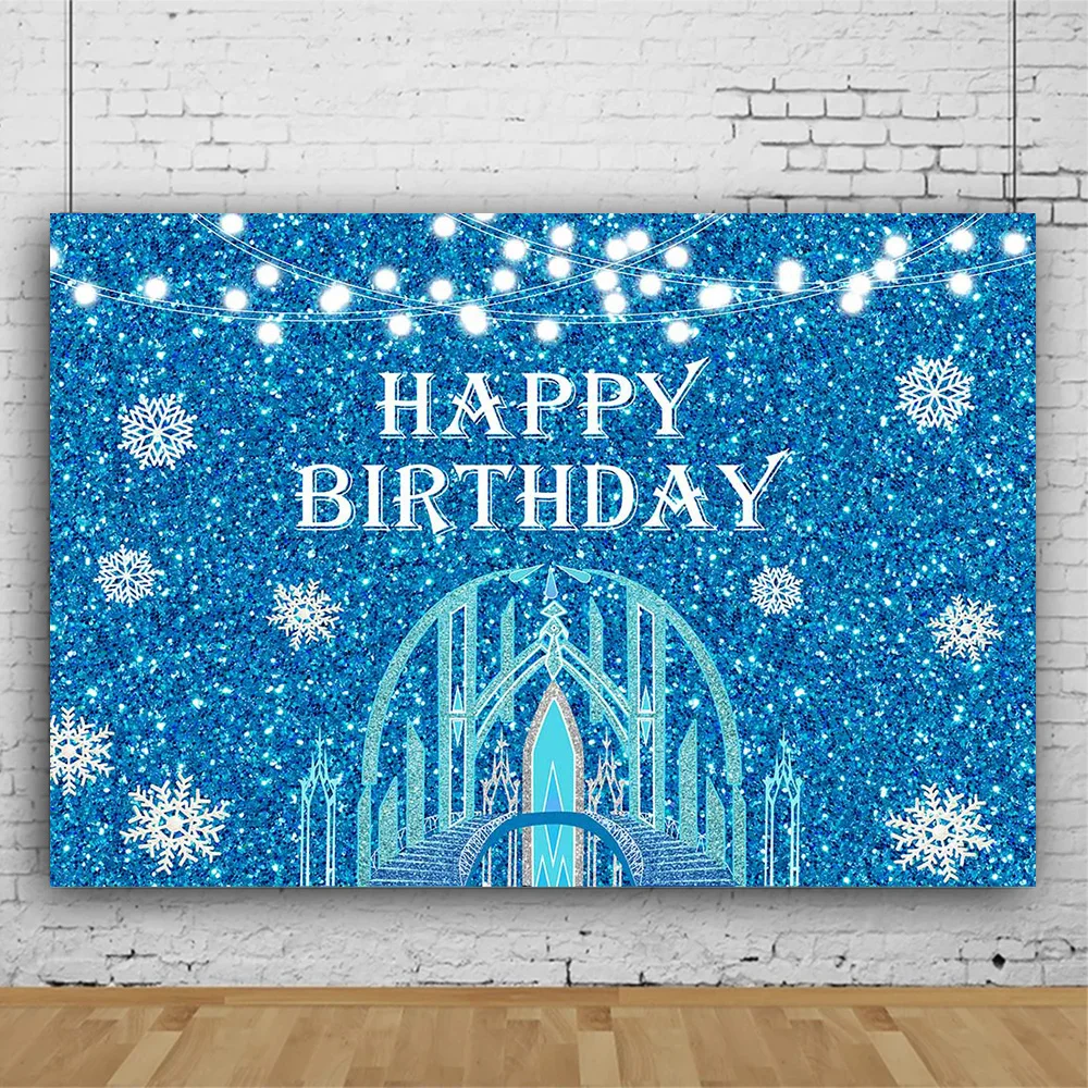 Mocsicka Winter Ice Snow Theme Happy Birthday Backdrops Snowflake Blue Baby Child Cake Smash Party Photography Background Bridge
Mocsicka Winter Ice Snow Theme Happy Birthday Backdrops Snowflake Blue Baby Child Cake Smash Party Photography Background Bridge