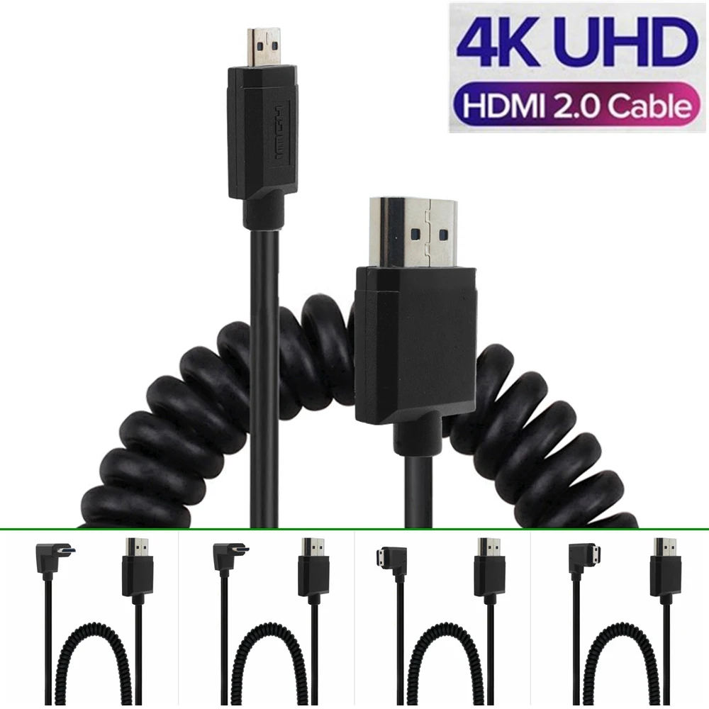 OD 3,0 мм Mini HD-совместимый спиральный кабель HDTV 2,0 к micro hd & hd эластичный пружинный Гибкий тонкий кабель 2k 4k hd @ 60 Гц
OD 3,0 мм Mini HD-совместимый спиральный кабель HDTV 2,0 к micro hd & hd эластичный пружинный Гибкий тонкий кабель 2k 4k hd @ 60 Гц