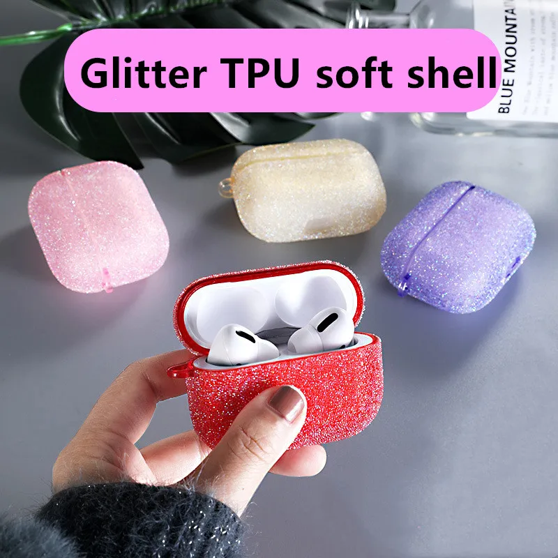 Cute Case for AirPods Pro Glitter Earphone Cover Air Pods Bumper Luxury Kawaii Accessories Protector for Apple AirPods Pro Cases
Cute Case for AirPods Pro Glitter Earphone Cover Air Pods Bumper Luxury Kawaii Accessories Protector for Apple AirPods Pro Cases