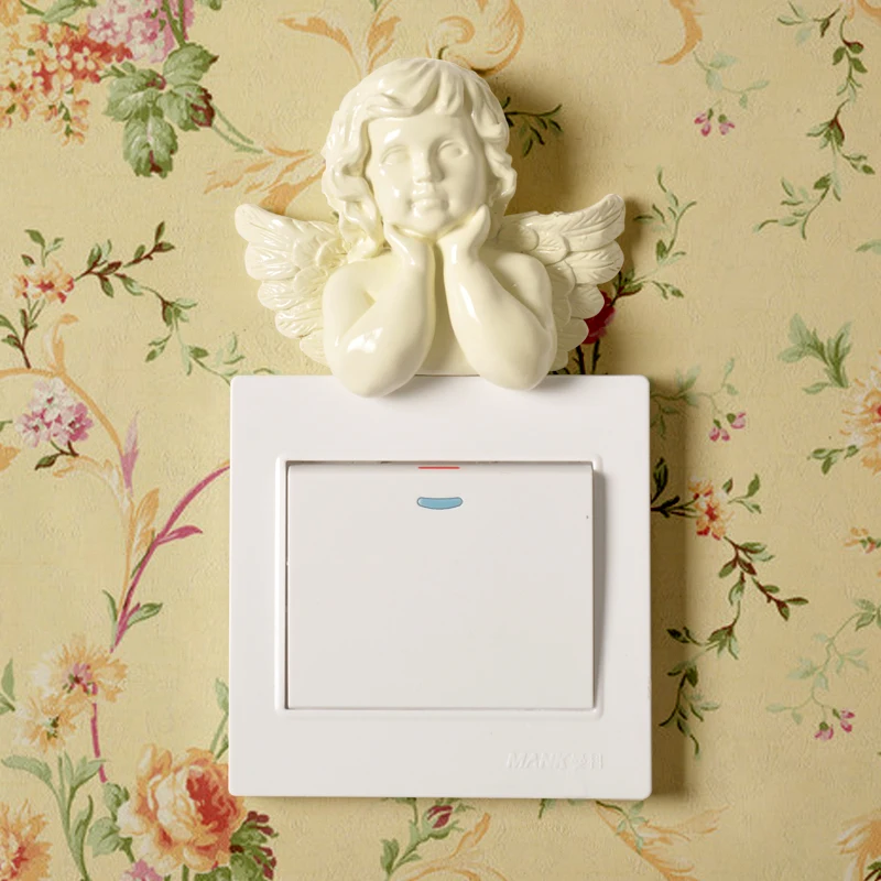 Resin Art Angel Switch Sticker Wall Stickers For Children Bedroom Vinyl Switchgear 3D Wall Sticker Nordic Home Decor Accessorie
Resin Art Angel Switch Sticker Wall Stickers For Children Bedroom Vinyl Switchgear 3D Wall Sticker Nordic Home Decor Accessorie
