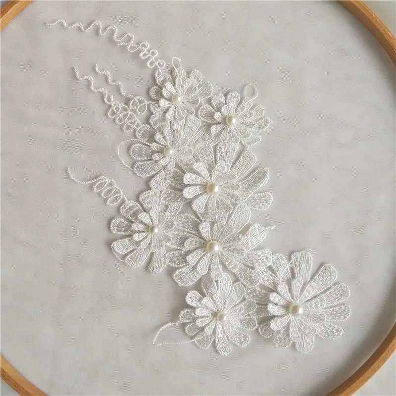 3D flower DIY flowers with pearl Beaded Lace applique For Wedding Dress DIY wedding dress
3D flower DIY flowers with pearl Beaded Lace applique For Wedding Dress DIY wedding dress