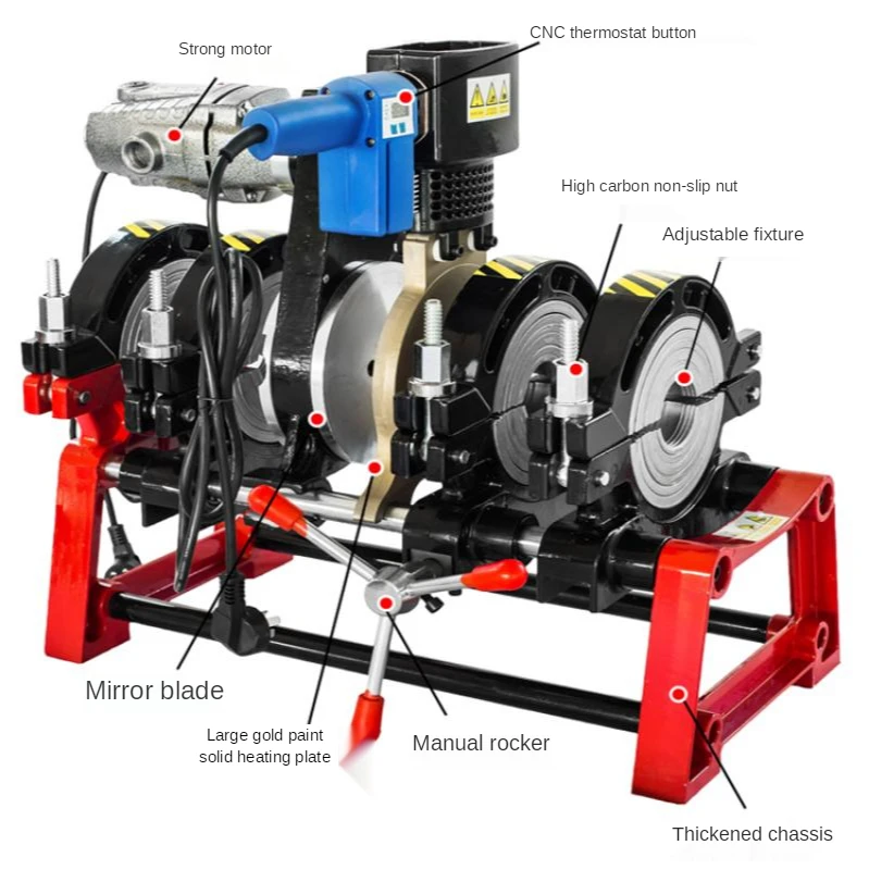160 Manual Single and Double Column Hot Melt Machine Butt Welding Machine Pe Butt Welding Pipe Hot Melt Machine
160 Manual Single and Double Column Hot Melt Machine Butt Welding Machine Pe Butt Welding Pipe Hot Melt Machine