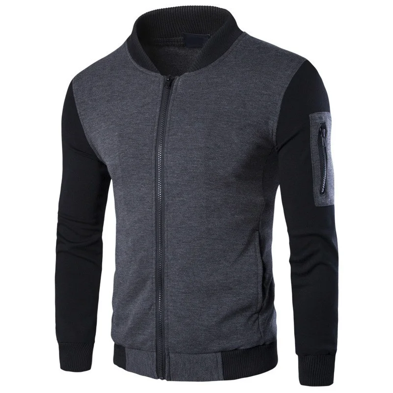 Men's Fashion Spring and Autumn Patchwork Jackets Man British style Stand collar Casual Tracksuits Tops Mens Slim Jacket Coat
Men's Fashion Spring and Autumn Patchwork Jackets Man British style Stand collar Casual Tracksuits Tops Mens Slim Jacket Coat