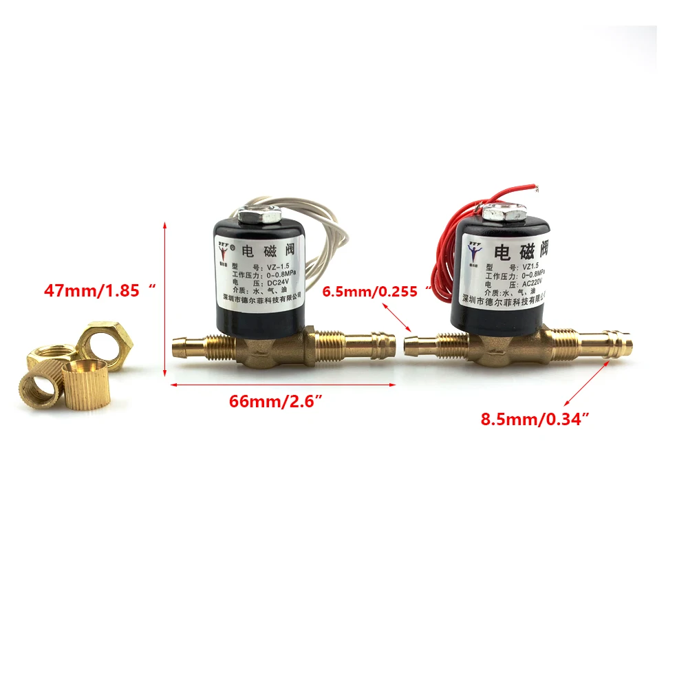 TIG Argon welding machine solenoid valve TIG Welding VZ-1.5 AC DC 24V 36V 220V 2 position 2 way solenoid valve
TIG Argon welding machine solenoid valve TIG Welding VZ-1.5 AC DC 24V 36V 220V 2 position 2 way solenoid valve