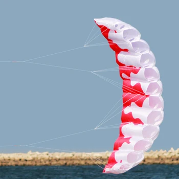 Professional Dual Line Power Kite Surfing Stunt Kite Summer Beach Kite Kitesurfing Trainer Fly Kite Wing for Outdoor Water Sport
