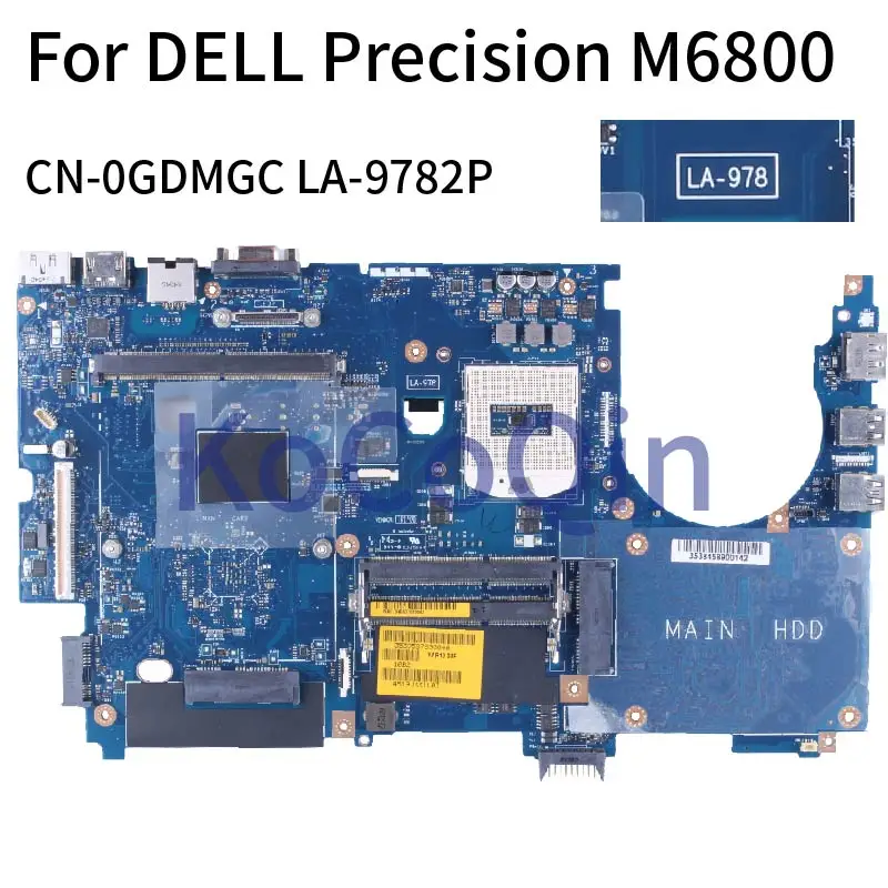 For DELL Precision M6800 Notebook Mainboard 0GDMGC LA-9782P SR17C EDP DDR3 Laptop Motherboard
For DELL Precision M6800 Notebook Mainboard 0GDMGC LA-9782P SR17C EDP DDR3 Laptop Motherboard