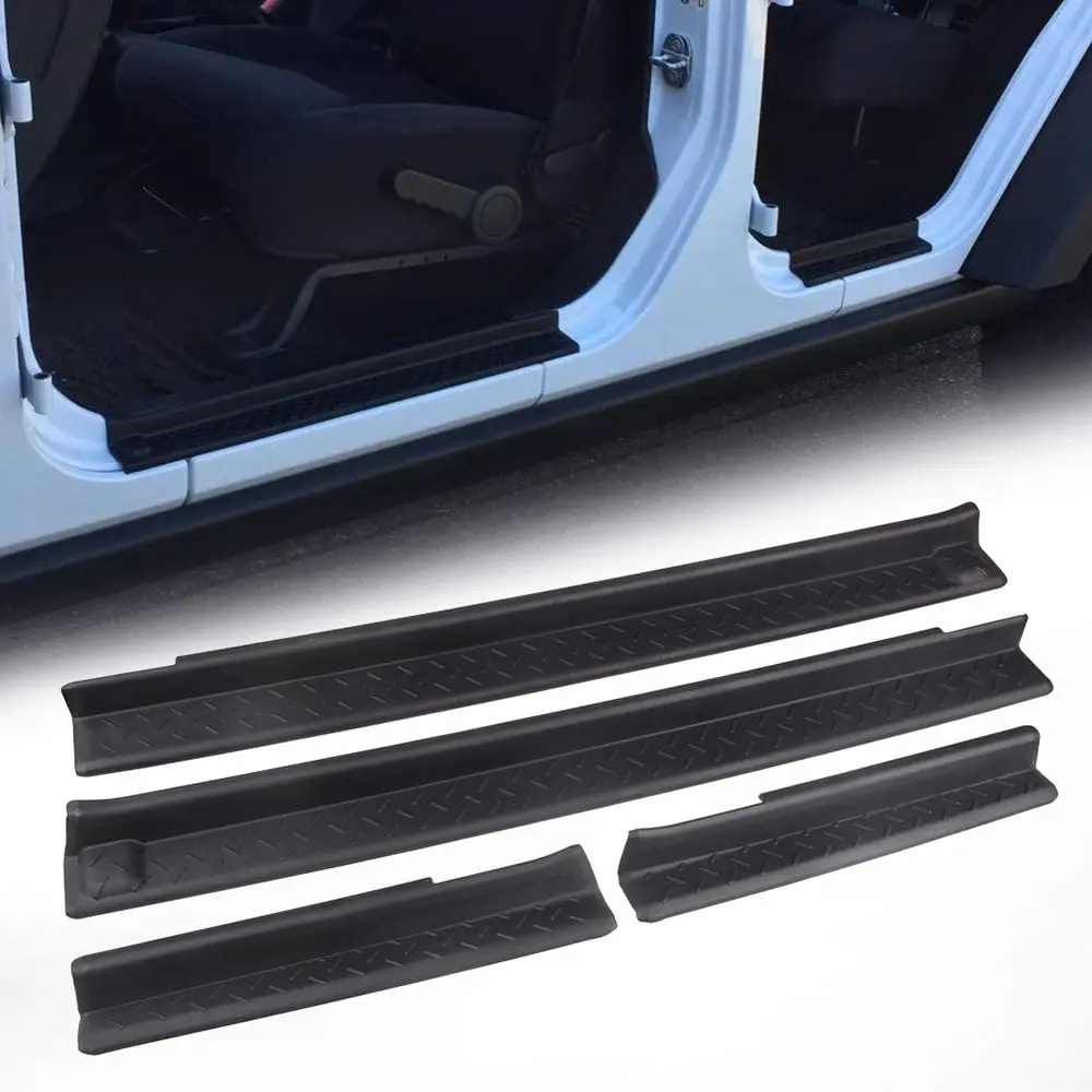 ABS Wrangler threshold for Jeep Wrangler JK Unlimited JKU 4 Door 2017 2018 Car Accessories 4 PCS/Set
ABS Wrangler threshold for Jeep Wrangler JK Unlimited JKU 4 Door 2017 2018 Car Accessories 4 PCS/Set