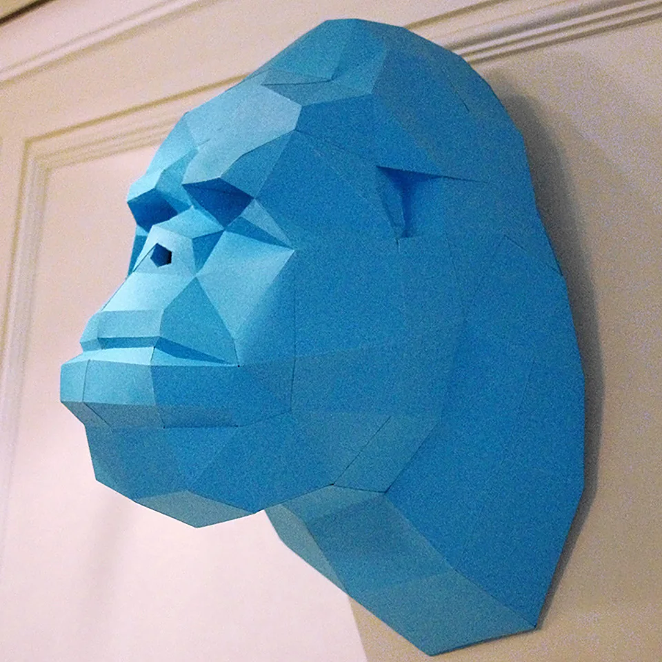 Apes Orangutan DIY Pre-cut Gorilla Animal Wall Decor Paper Model Home Art Decoration 3D Papercraft Geometric Puzzle Polygon Toys
Apes Orangutan DIY Pre-cut Gorilla Animal Wall Decor Paper Model Home Art Decoration 3D Papercraft Geometric Puzzle Polygon Toys