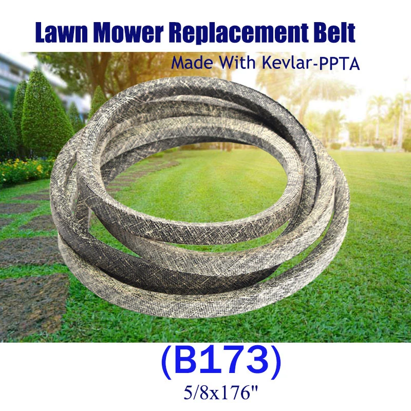 Make with Kevlar Lawn Mower Belt B173 (5 / 8x176)" 5022061 5103391 5103871 for Para Aramid Fiber IS700Z IS3000 IS3100 61
Make with Kevlar Lawn Mower Belt B173 (5 / 8x176)" 5022061 5103391 5103871 for Para Aramid Fiber IS700Z IS3000 IS3100 61