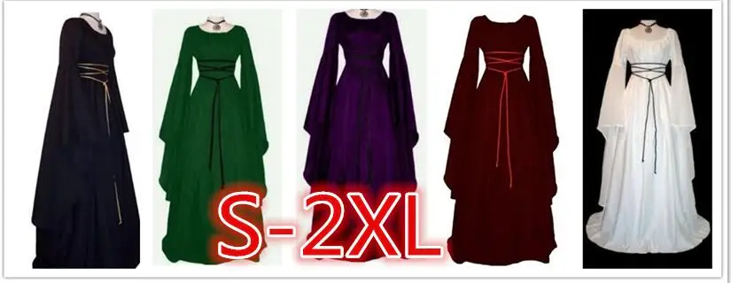 round neck long chiffon sleeve Vintage Women Waist Medieval Slim Waist Lace Bandage Maxi Dress Costume Halloween dress
round neck long chiffon sleeve Vintage Women Waist Medieval Slim Waist Lace Bandage Maxi Dress Costume Halloween dress