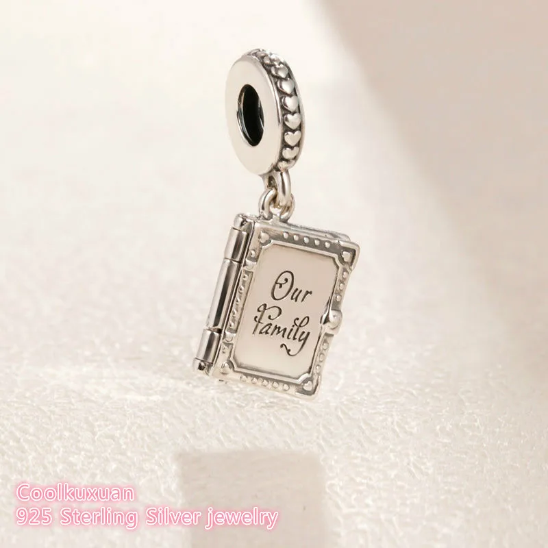 Mother's Day Original 100% 925 Sterling Silver Family Book Dangle Charm beads Fits Brand bracelets Jewelry Making
Mother's Day Original 100% 925 Sterling Silver Family Book Dangle Charm beads Fits Brand bracelets Jewelry Making
