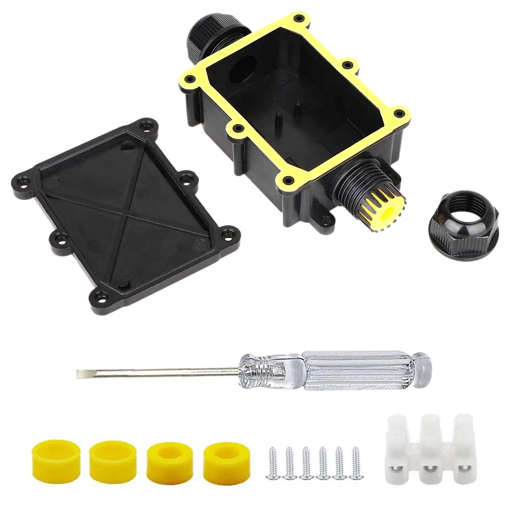Junction Box IP68 External Cable Connector 2 Way Plug Line Waterproof Outdoor External Electric With Screw Driver
Junction Box IP68 External Cable Connector 2 Way Plug Line Waterproof Outdoor External Electric With Screw Driver
