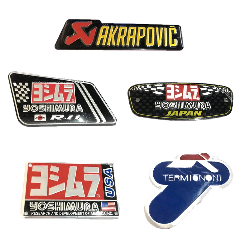 Motorcycle Exhaust Pipe Sticker Decal 3D Universal Heat-resistant Arrow Badge Hot Aluminum Adhesive Cool Good Quality Refit 
Motorcycle Exhaust Pipe Sticker Decal 3D Universal Heat-resistant Arrow Badge Hot Aluminum Adhesive Cool Good Quality Refit