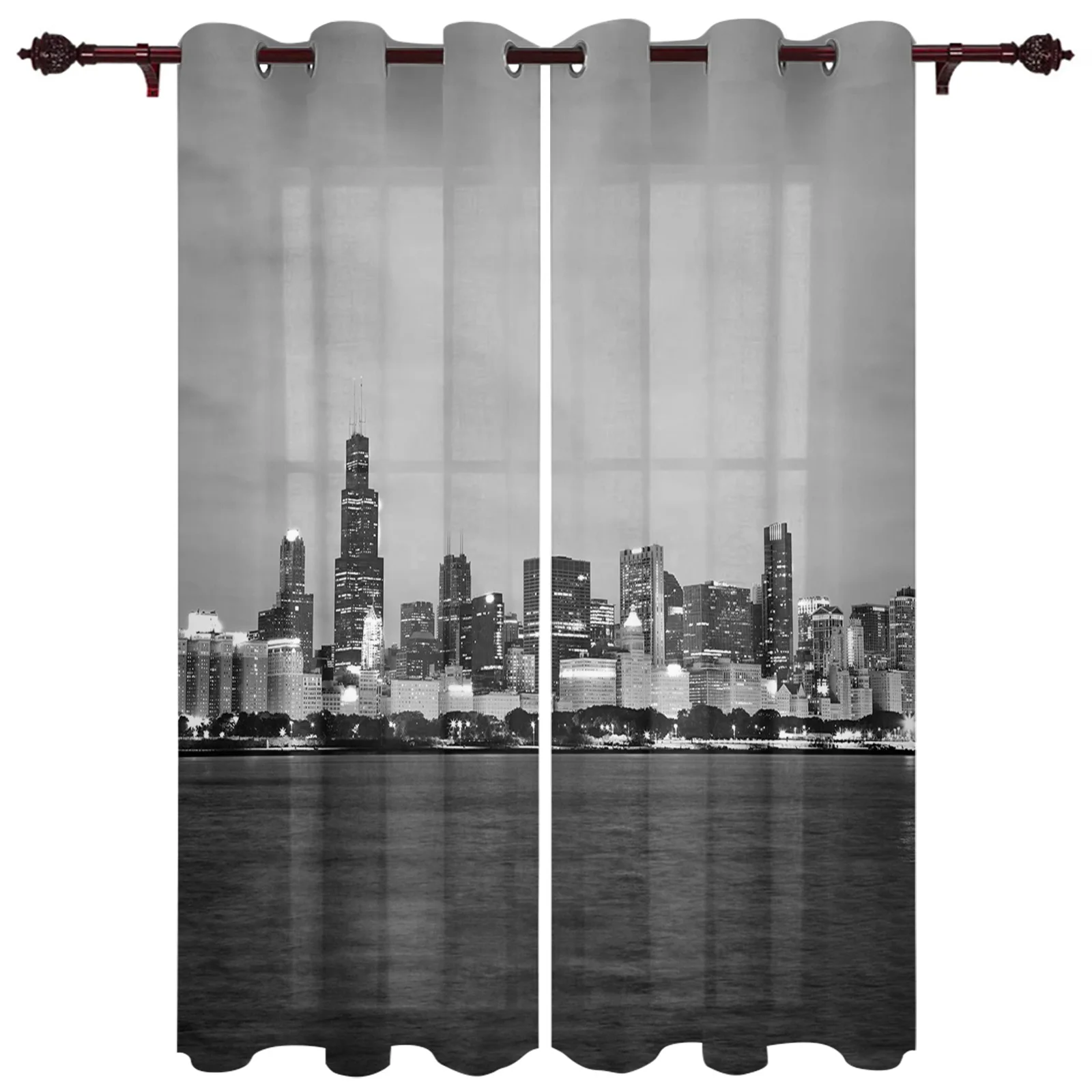 Chicago Building River Water Valance Window Curtains For Living Room Bedroom Kitchen Home Ready-made Youth Room Window Curtains
Chicago Building River Water Valance Window Curtains For Living Room Bedroom Kitchen Home Ready-made Youth Room Window Curtains