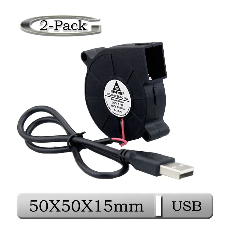 2 шт. Gdstime DC 5 В USB вентилятор охлаждения 50 мм x 15 мм 5015 машина Equitment вытяжной охладитель 5 см
2 шт. Gdstime DC 5 В USB вентилятор охлаждения 50 мм x 15 мм 5015 машина Equitment вытяжной охладитель 5 см