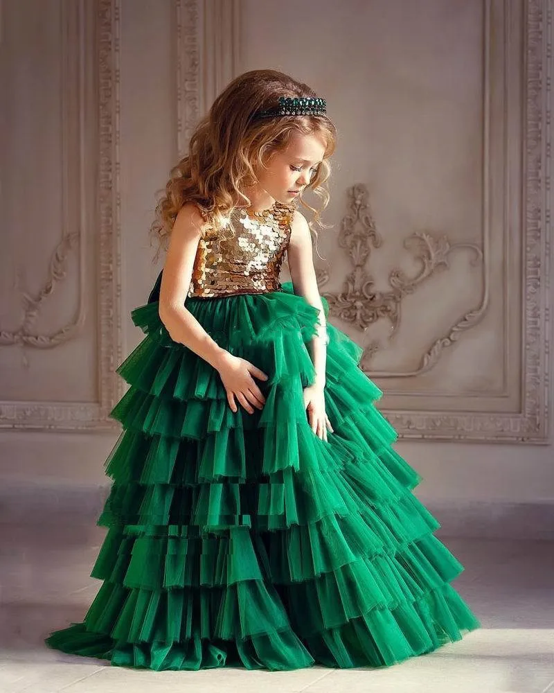 Customized Green Tulle Gold Sequins Baby Girl Birthday Dress Girls Pageant Gown Prom Dress Kids Clothes Size 1-14Y
Customized Green Tulle Gold Sequins Baby Girl Birthday Dress Girls Pageant Gown Prom Dress Kids Clothes Size 1-14Y