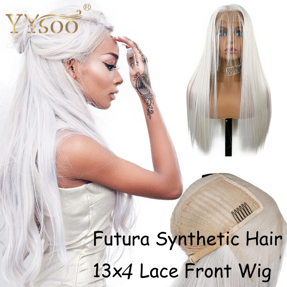 YYsoo Light Grey Synthetic Lace Front Wig for Black Women13x4 Straight Futura Japan Heat Resistant Hair Fiber Synthetic Lace Wig
YYsoo Light Grey Synthetic Lace Front Wig for Black Women13x4 Straight Futura Japan Heat Resistant Hair Fiber Synthetic Lace Wig