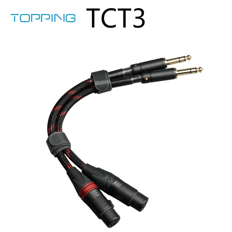 TOPPING TCT3 Hi-Fi аудиокабель, большой трехъядерный 6,35 революционный XLR кабель для балансировки головы
TOPPING TCT3 Hi-Fi аудиокабель, большой трехъядерный 6,35 революционный XLR кабель для балансировки головы