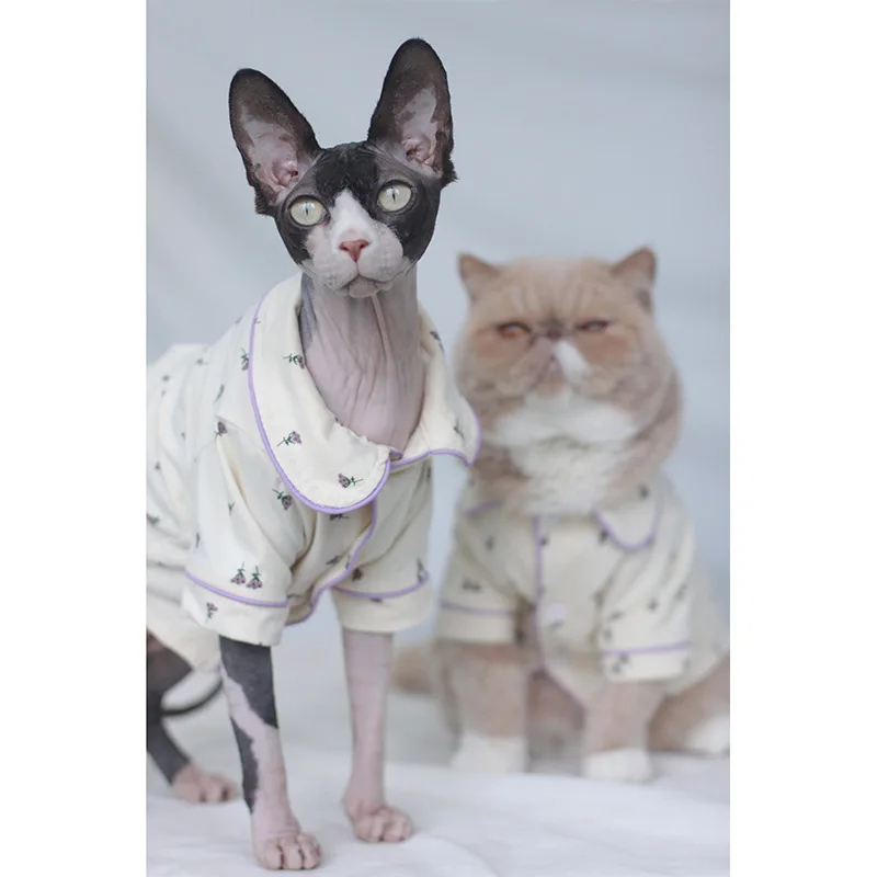 Pet Cat Clothes Shirt Hairless Cat Small Dog Clothes Tracksuit Pajamas Style Sweater
Pet Cat Clothes Shirt Hairless Cat Small Dog Clothes Tracksuit Pajamas Style Sweater