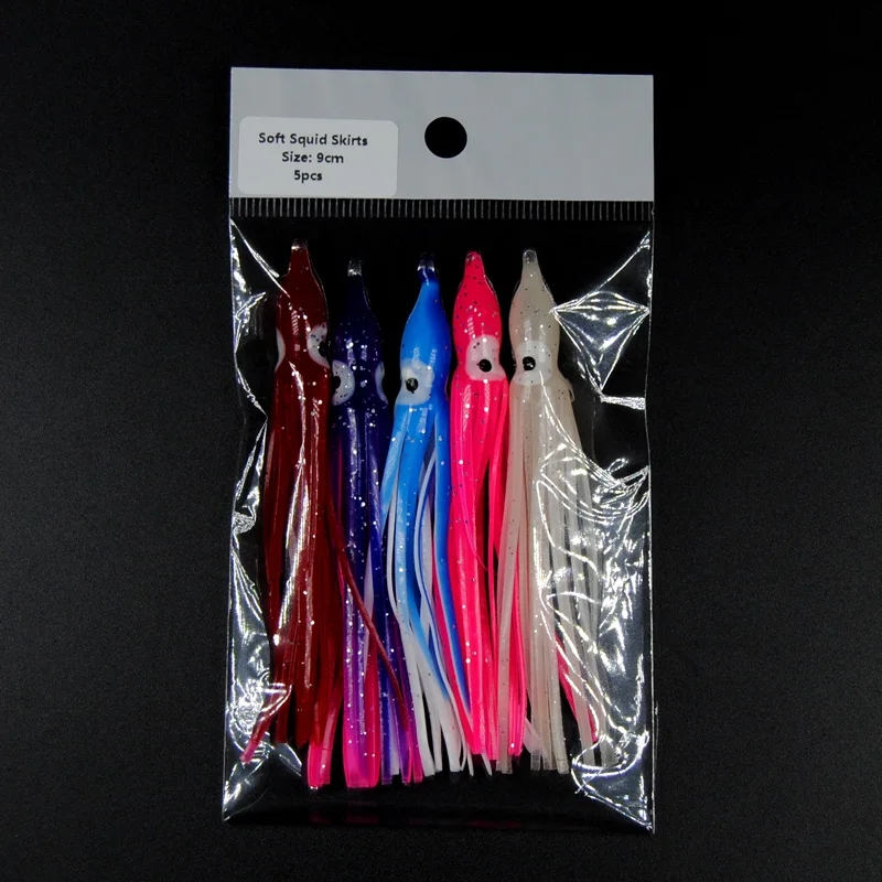 Bimoo 20bags=100pcs 9cm 3.54inch Luminous Soft Squid Skirts Octopus Skirts Lure Saltwater Fishing Lure Big Game Fishing Baits
Bimoo 20bags=100pcs 9cm 3.54inch Luminous Soft Squid Skirts Octopus Skirts Lure Saltwater Fishing Lure Big Game Fishing Baits