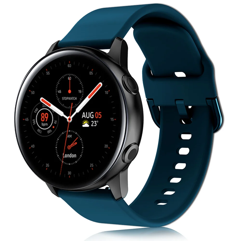 Ремешок для часов, силиконовый, 20 мм, для Samsung Galaxy Watch Active 2, 40 мм, 44 мм
Ремешок для часов, силиконовый, 20 мм, для Samsung Galaxy Watch Active 2, 40 мм, 44 мм