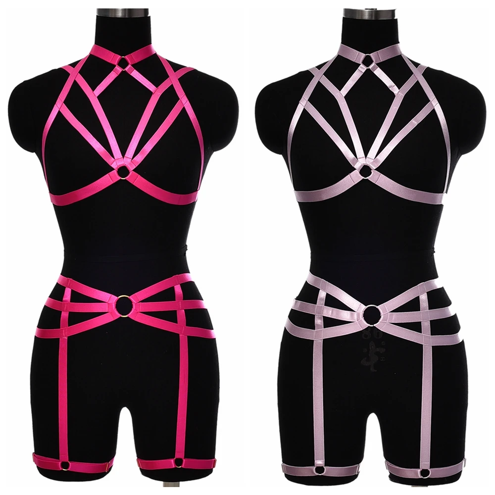 BONDAGE STRAPPY Sexy Harness Cage Bondage Leg Garter Woman Adjust Elastic Lingerie Set Hollow Goth Body Harness Bra
BONDAGE STRAPPY Sexy Harness Cage Bondage Leg Garter Woman Adjust Elastic Lingerie Set Hollow Goth Body Harness Bra