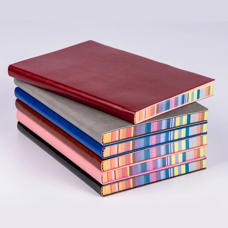 Color edging PU soft leather surface notepad creative horizontal line notebook student office stationery business notebook
Color edging PU soft leather surface notepad creative horizontal line notebook student office stationery business notebook