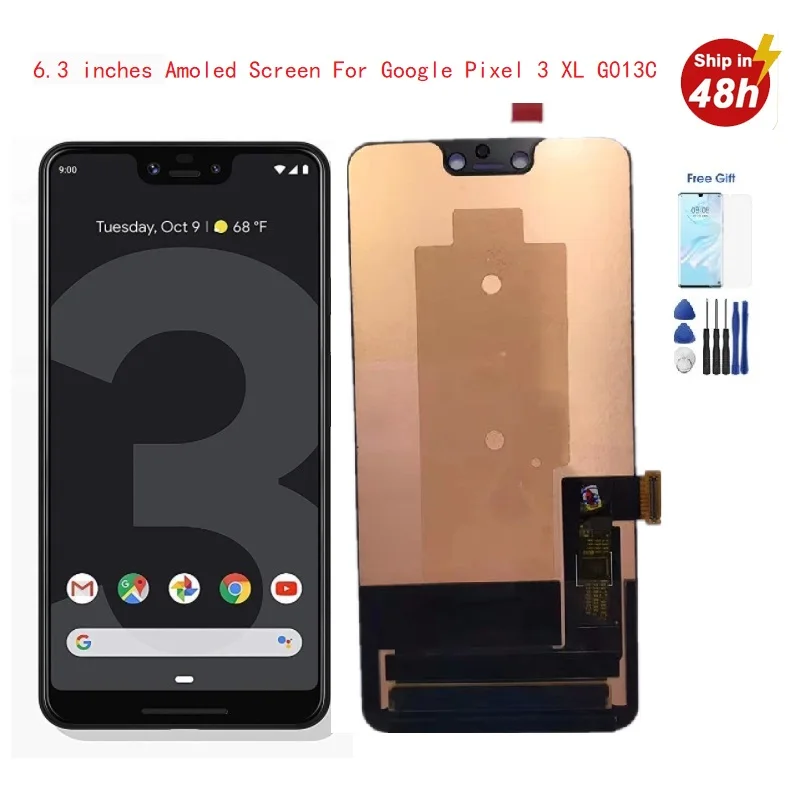 6,3 дюймовый оригинальный Amoled-экран для дисплея Google Pixel 3 XL, ЖК-дисплей с сенсорным дигитайзером, экран для Google Pixel 3XL, ЖК-экран
6,3 дюймовый оригинальный Amoled-экран для дисплея Google Pixel 3 XL, ЖК-дисплей с сенсорным дигитайзером, экран для Google Pixel 3XL, ЖК-экран