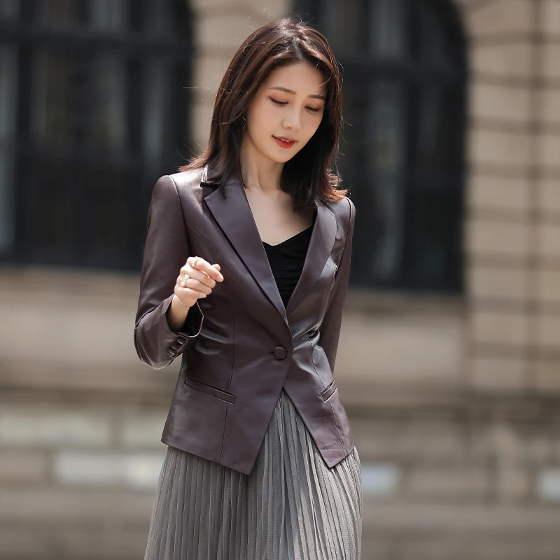 Leather Genuine Jacket 2020 Spring Autumn Jacket Women 100% Real Sheepskin Coat Female Streetwear Bomber Jackets MY3814 s
Leather Genuine Jacket 2020 Spring Autumn Jacket Women 100% Real Sheepskin Coat Female Streetwear Bomber Jackets MY3814 s