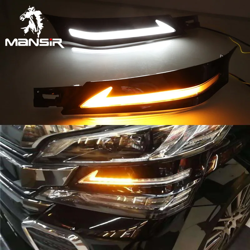 LED Daylights For Toyota Vellfire 2016 2017- 2019 Yellow Turn Signal Function Car Headlight Daytime Running Light DRL Fog Lamp
LED Daylights For Toyota Vellfire 2016 2017- 2019 Yellow Turn Signal Function Car Headlight Daytime Running Light DRL Fog Lamp