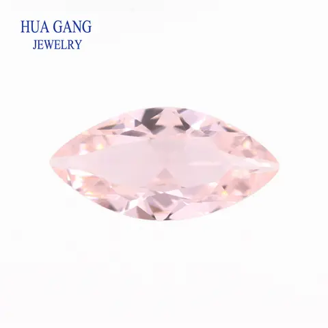 Marquise Shape Brilliant Cut 45#Morgan Nano Pink Stone Synthetic Morganite Gemstone Size 1.5x3-8x16mm