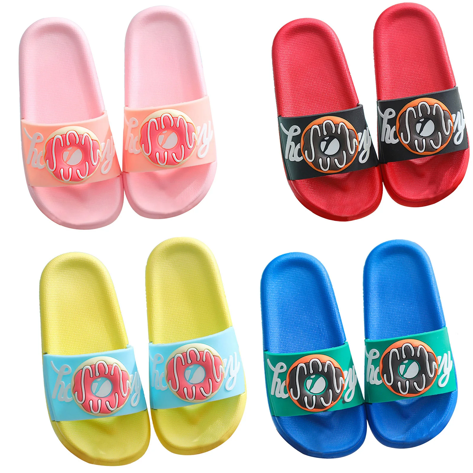 Summer Slippers for Children Home Slippers Beach Shoes Non-slip Slippers Print Cute Cartoon Donuts Pattern Baby Toddler Sandals
Summer Slippers for Children Home Slippers Beach Shoes Non-slip Slippers Print Cute Cartoon Donuts Pattern Baby Toddler Sandals
