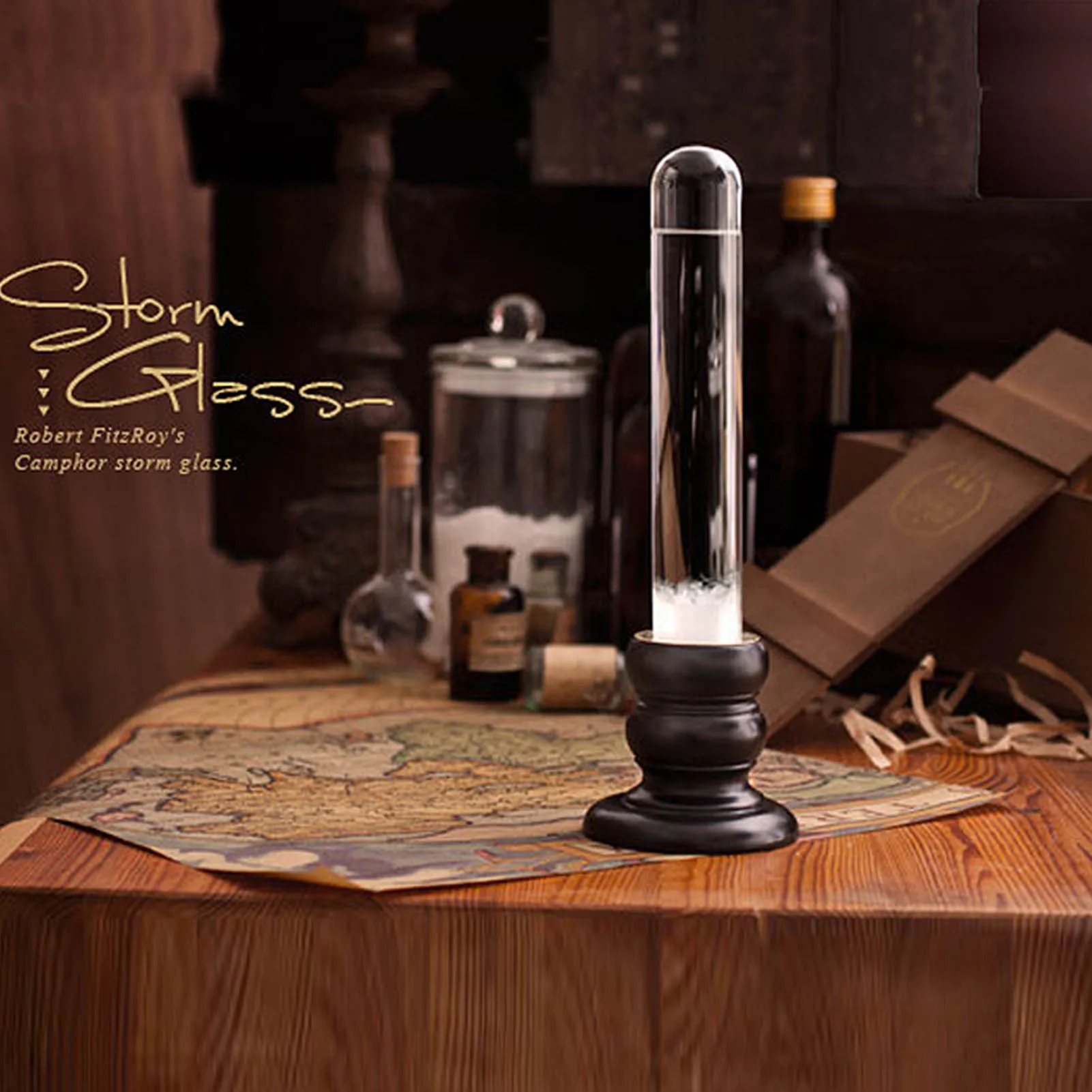 Practical Weather Forecast Bottle Glass Storm Bottle Candle Holder Decoration For Home Office Birthday Valentine's Day Gifts
Practical Weather Forecast Bottle Glass Storm Bottle Candle Holder Decoration For Home Office Birthday Valentine's Day Gifts