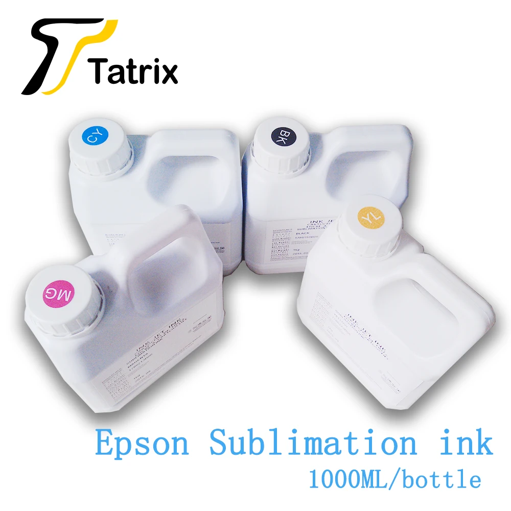 Tatrix 4X1000ML Universal Sublimation Ink specialized For EPSON Printer Heat Transfer Ink for epson SC-F100/F160/F500 F570 F570
Tatrix 4X1000ML Universal Sublimation Ink specialized For EPSON Printer Heat Transfer Ink for epson SC-F100/F160/F500 F570 F570