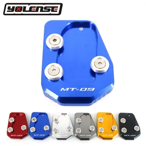 For YAMAHA MT-09 XSR900 TRACER 900 SPORT FZ-09 13-16 Motorcycle Kickstand Foot Side Stand Extension Pad Support Plate Enlarge