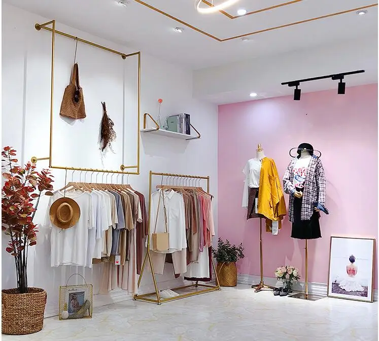 Tianyi Clothing Store Clothing Display Rack Gold Clothing Rack Clothing Rack Floor Rack Wall Hanging Rack
Tianyi Clothing Store Clothing Display Rack Gold Clothing Rack Clothing Rack Floor Rack Wall Hanging Rack