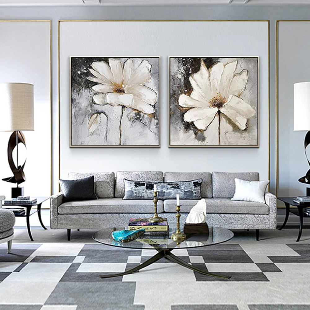 Large Abstract White Floral Thick Oil Painting On Canvas Handmade Modern Wall Art Patings Cuadros Decoration Pictures Unframed
Large Abstract White Floral Thick Oil Painting On Canvas Handmade Modern Wall Art Patings Cuadros Decoration Pictures Unframed