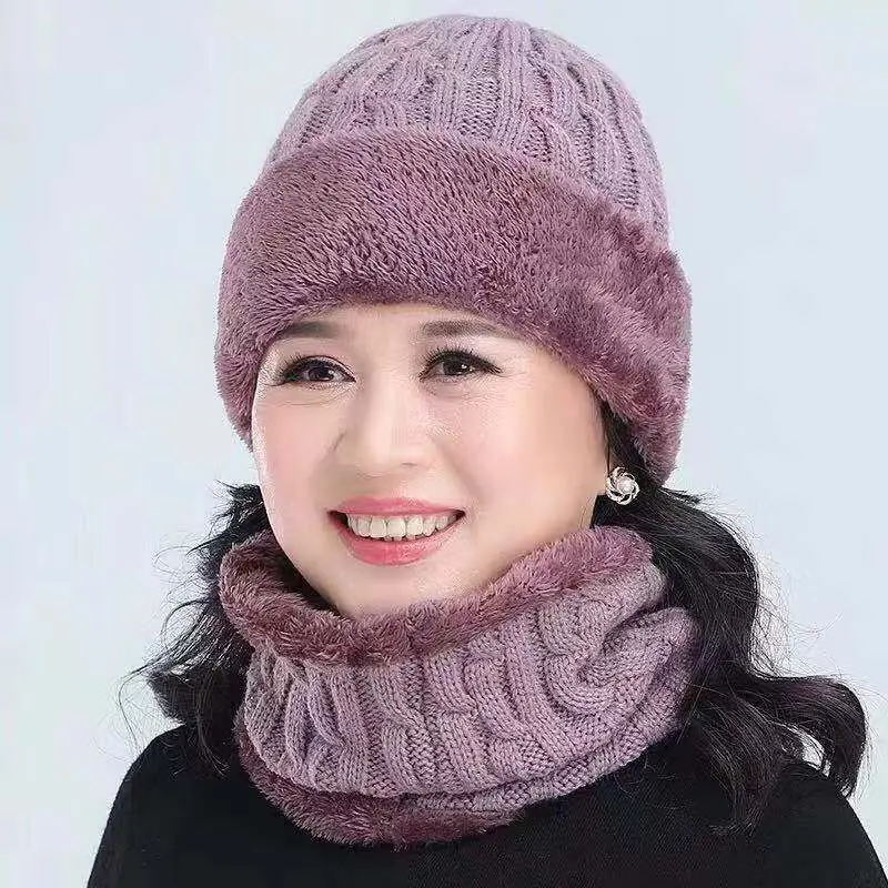 MAERSHEI Knitted Hat Female Solid color Scarf and Hats Women's Winter Thick Warm Beanies Ms. Middle Age Caps
MAERSHEI Knitted Hat Female Solid color Scarf and Hats Women's Winter Thick Warm Beanies Ms. Middle Age Caps