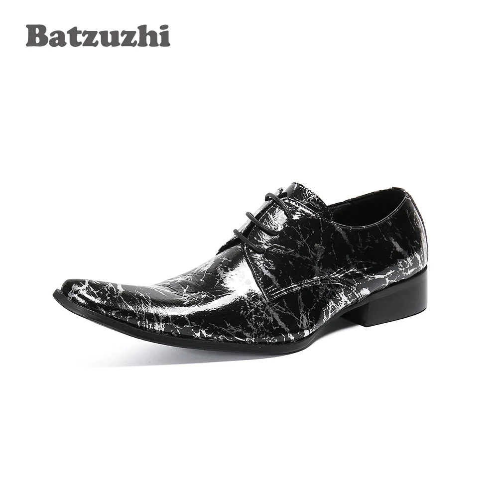 Batzuzhi Fashion Leather Shoes Men Lace-up Black Genuine Leather Dress Shoes Business Formal Shoes Sapato Masculino, Big Size 12
Batzuzhi Fashion Leather Shoes Men Lace-up Black Genuine Leather Dress Shoes Business Formal Shoes Sapato Masculino, Big Size 12