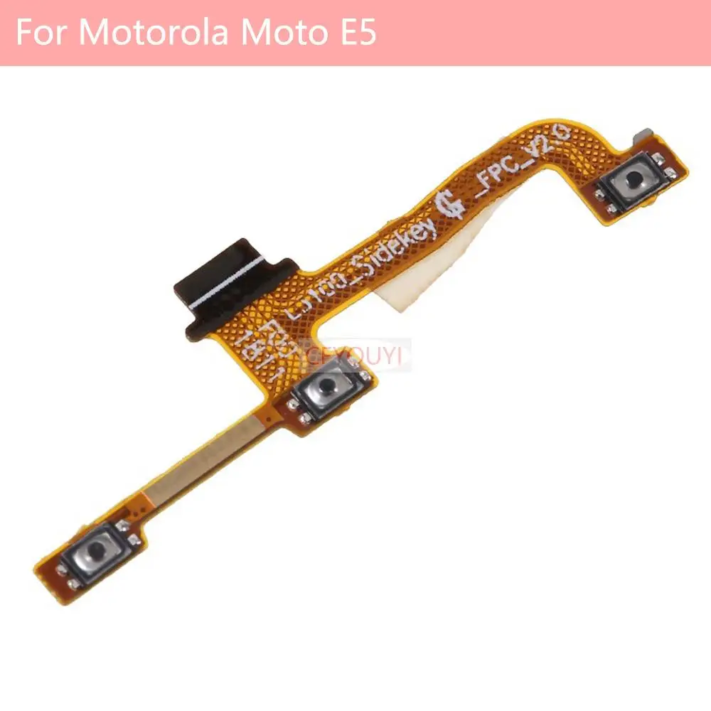 For Motorola Moto E5 Side Key Power and Volume Buttons Flex Cable Replacement Part
For Motorola Moto E5 Side Key Power and Volume Buttons Flex Cable Replacement Part