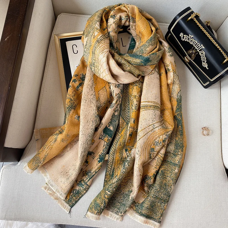 185*65cm New Cashmere Like Scarves In Autumn and Winter Women's Warm Thickened Shawl Long Tippet Scarf In Winter
185*65cm New Cashmere Like Scarves In Autumn and Winter Women's Warm Thickened Shawl Long Tippet Scarf In Winter