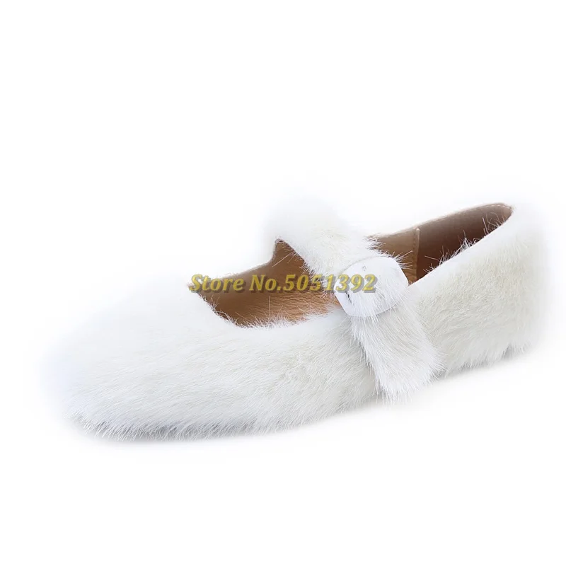 Hairy Women Pumps Flat With Buckle Strap Warm Furry White Women Shoes New Arrivals Fashion Solid White Shoes Round Toe
Hairy Women Pumps Flat With Buckle Strap Warm Furry White Women Shoes New Arrivals Fashion Solid White Shoes Round Toe